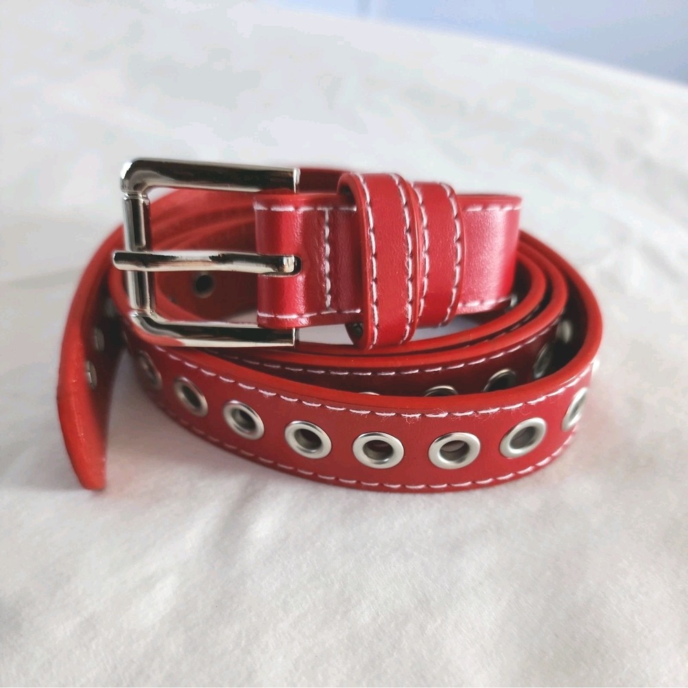 NEW Preppy Vegan Leather Belt Hollow Design Casual Pin Buckle Fashionable Weeknd - Picture 2 of 6